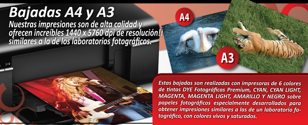 Bajadas A4 y A3
